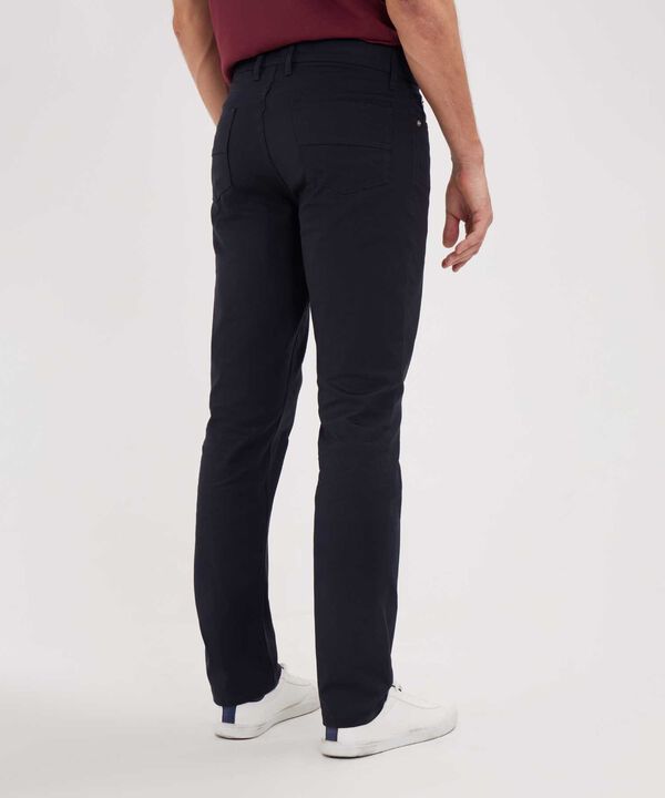 Pantalon Unicolor 5 Bolsillos, Silueta Slim Fit