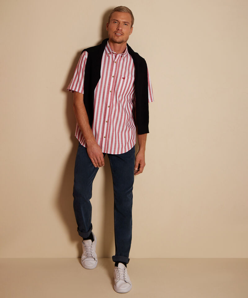 Camisa Manga Corta Prete&ntilde;ida