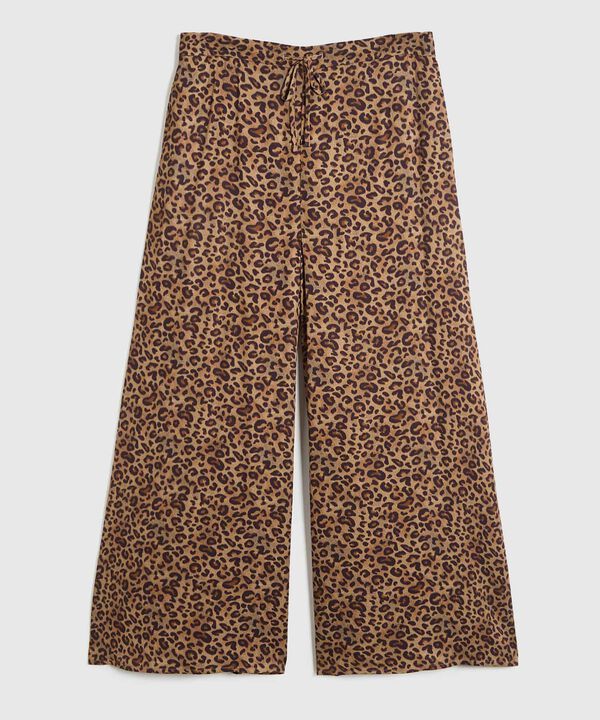 Pantalon animal print para mujer curvy image number null
