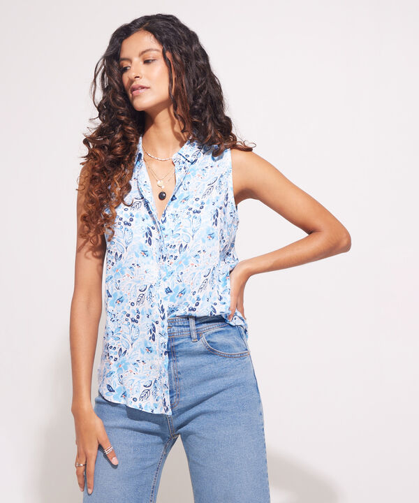 Camisa Manga Sisa Estampada