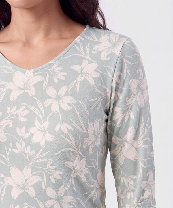 Camisetamanga Larga Estampada 