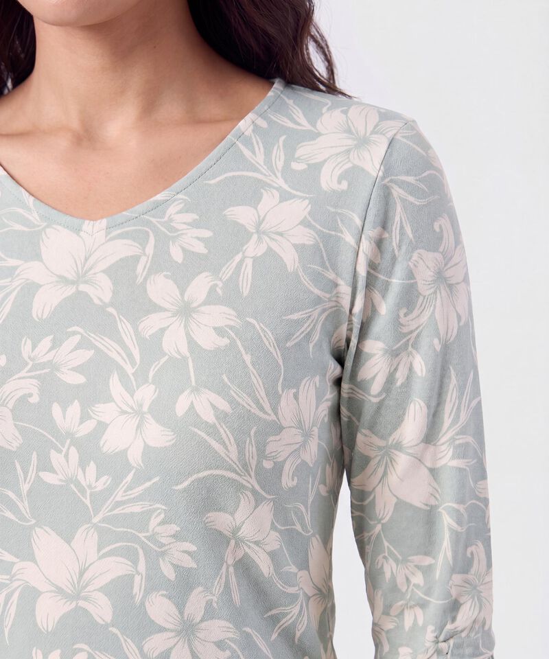 Camisetamanga Larga Estampada 