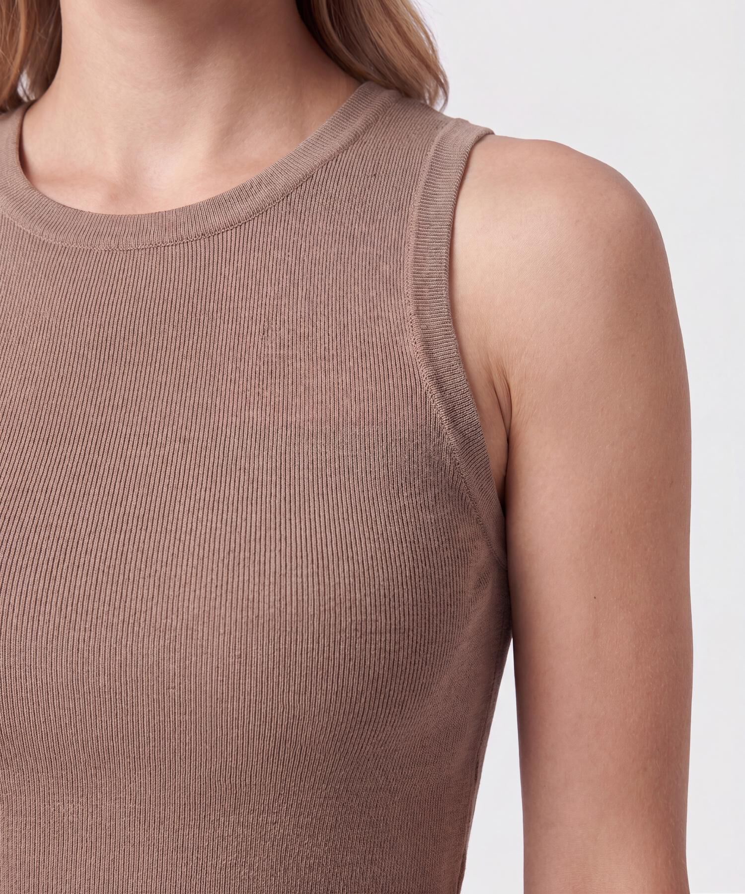 Camiseta Esqueleto Acanalada Para Mujer
