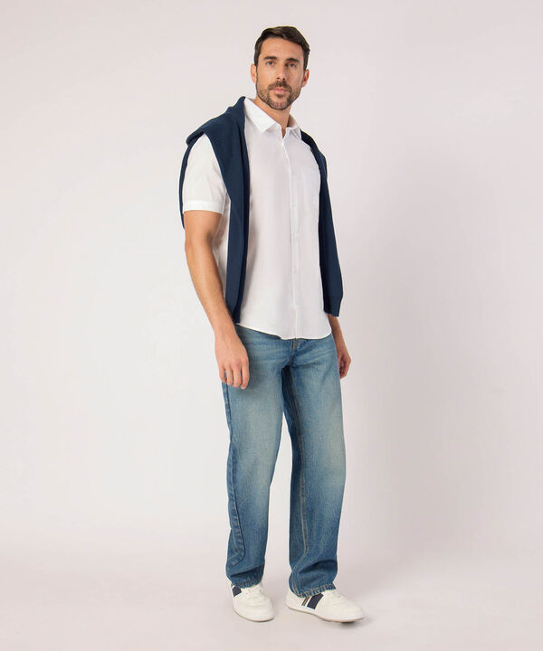 Camisa Unicolor Con Bolsillo  image number null