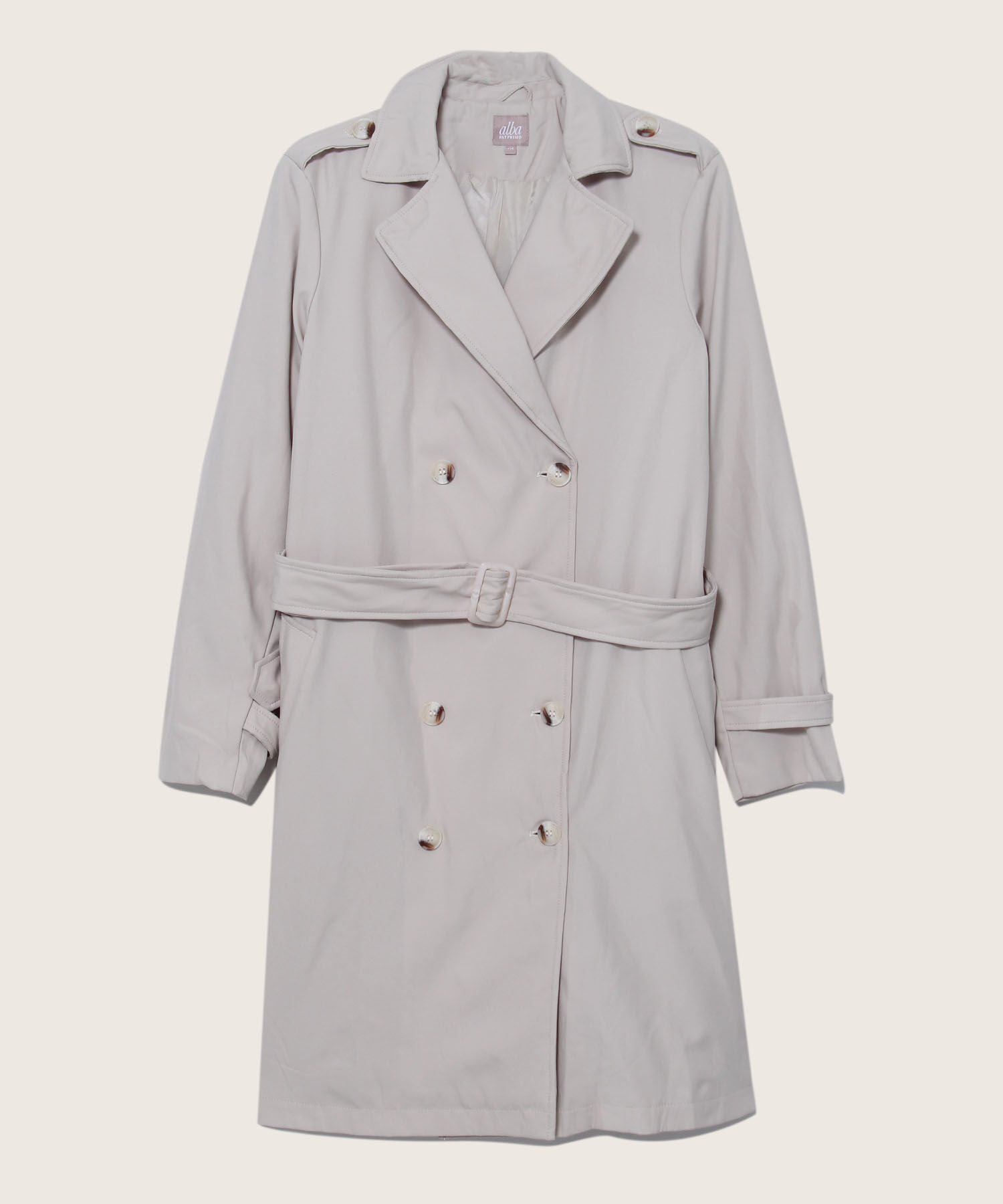 Chaqueta Tipo Trench Con Doble Abotonadura