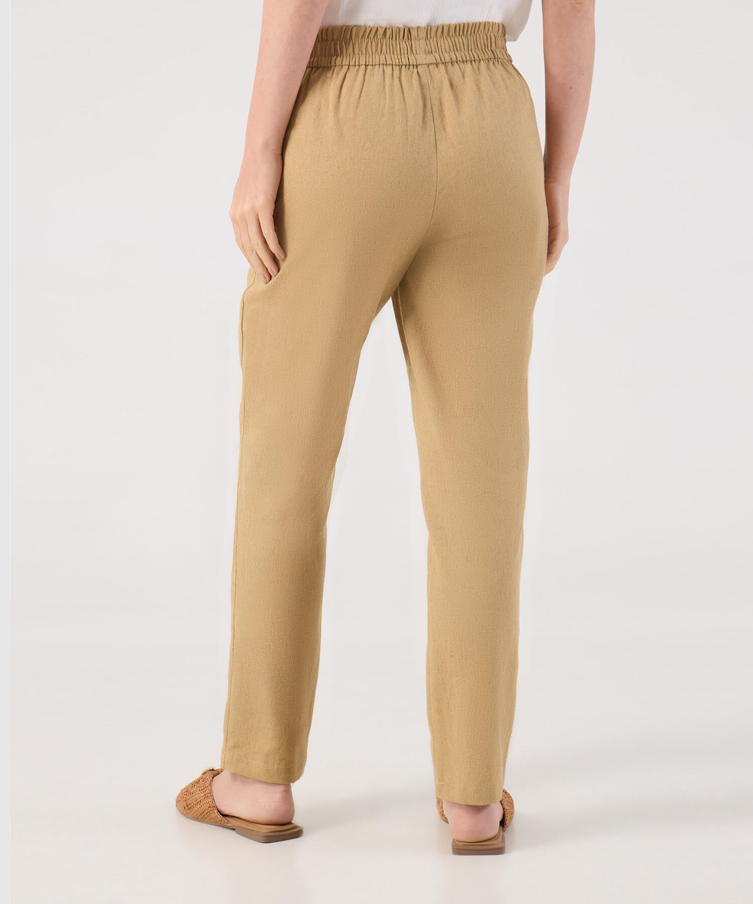 Pantalón en Efecto Lino