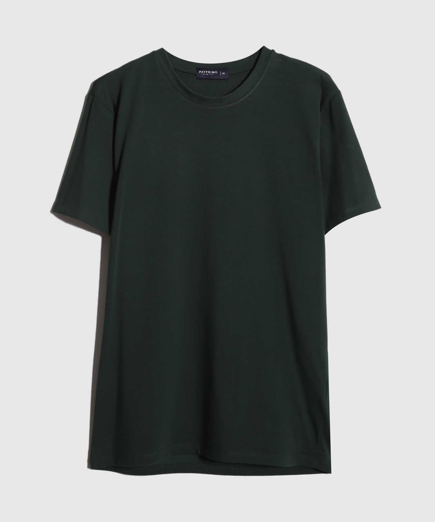 Camiseta Slim Cuello Redodno Manga Corta