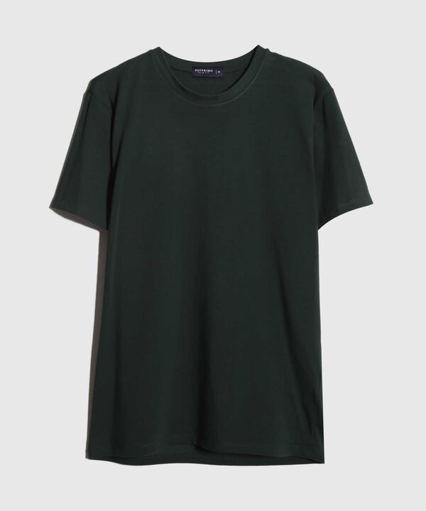 Camiseta Slim Cuello Redodno Manga Corta