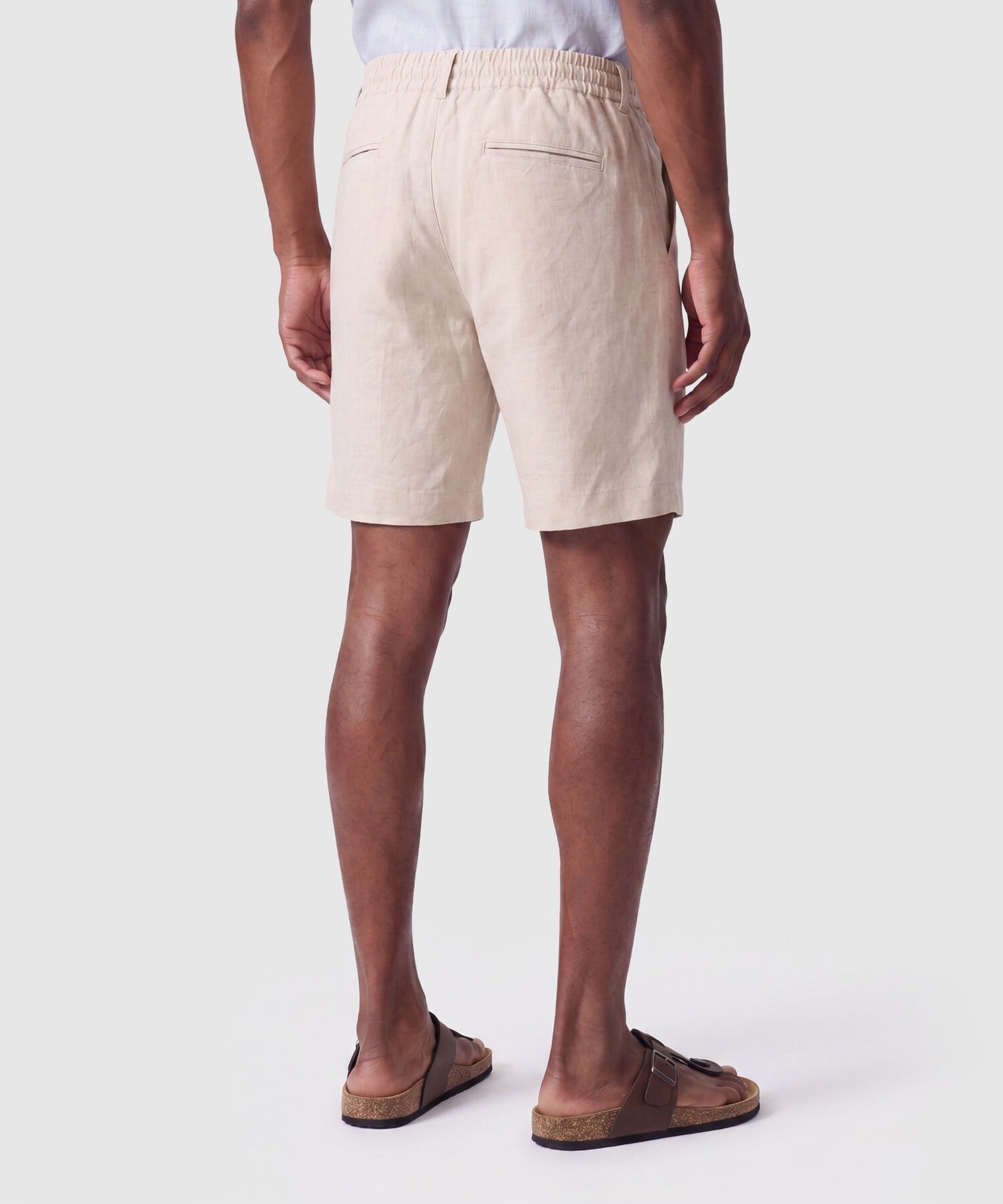 Bermuda Unicolor Para Hombre