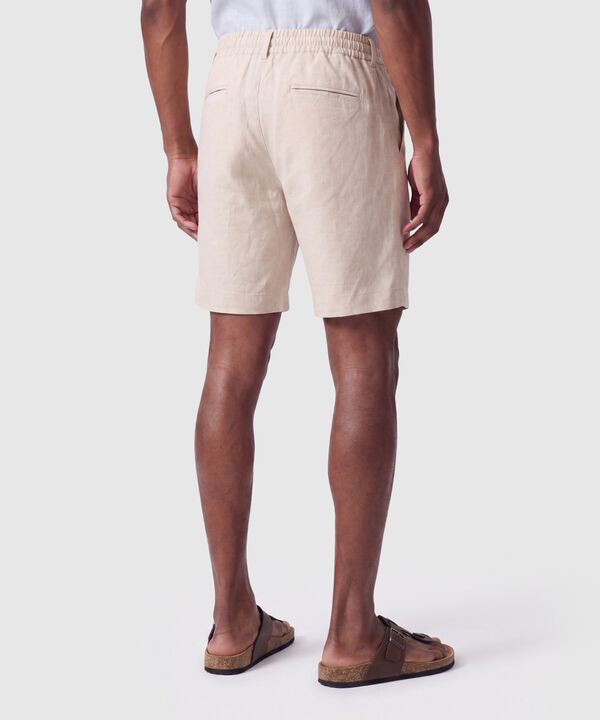 Bermuda Unicolor Para Hombre