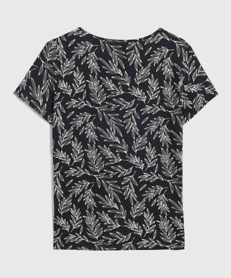 Camiseta Mujer Manga Corta Estampado Floral
