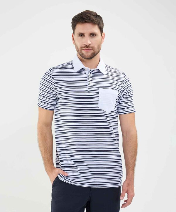 Polo Cuello Duro con Franjas image number null