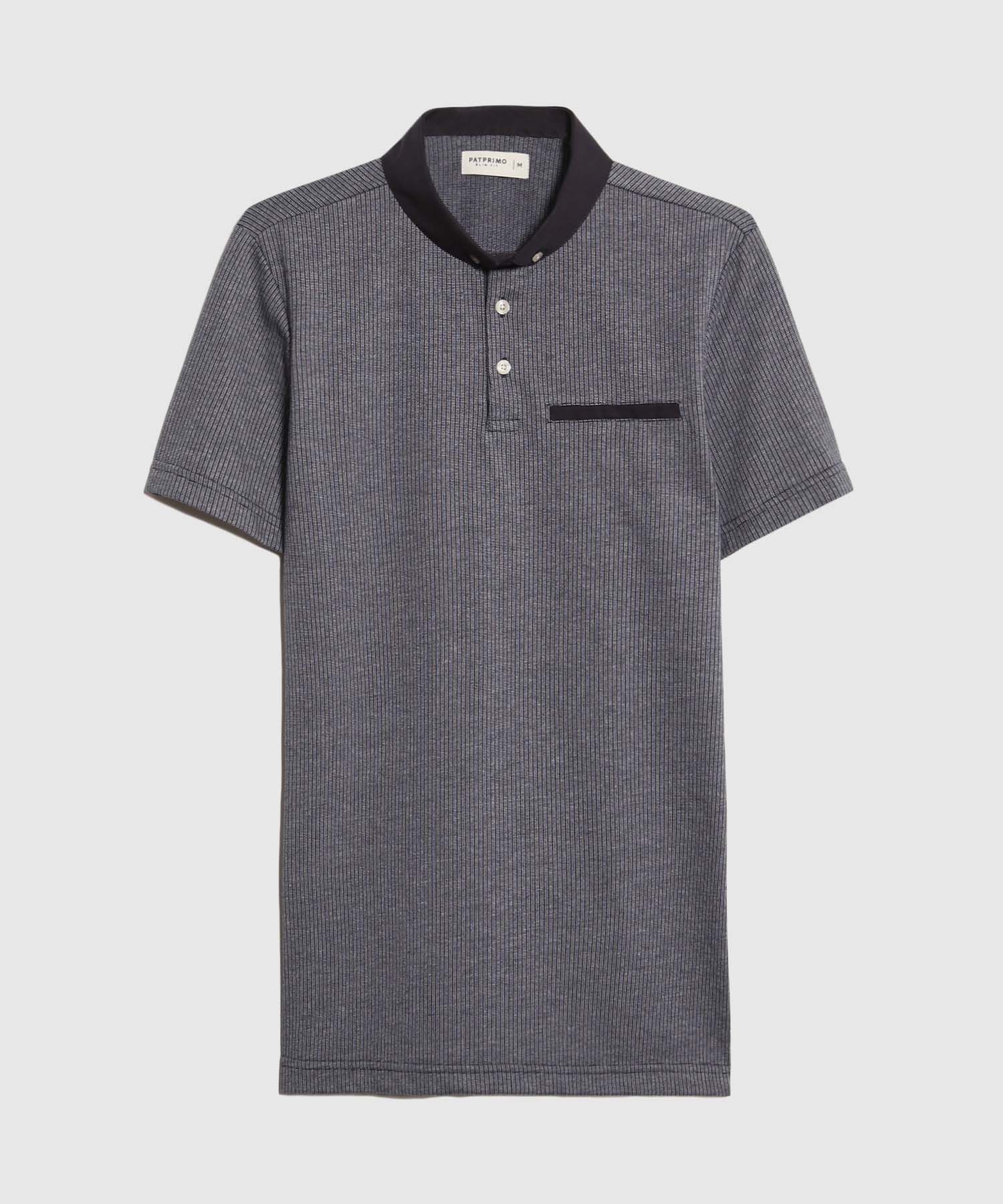 Polo Cuello Duro con Bolsillo