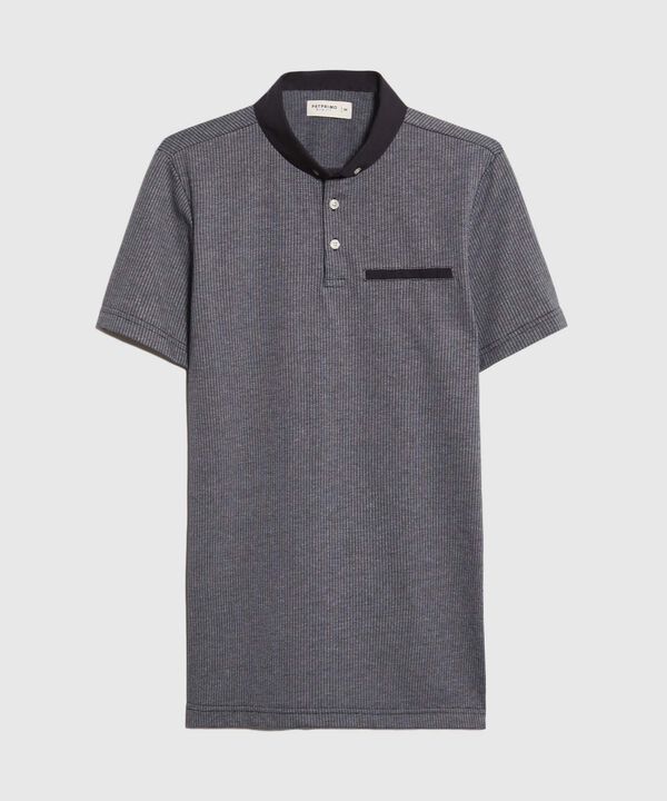 Polo Cuello Duro con Bolsillo