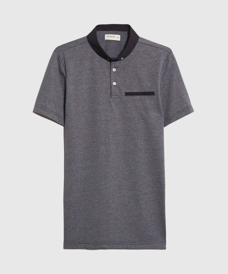 Polo Cuello Duro con Bolsillo