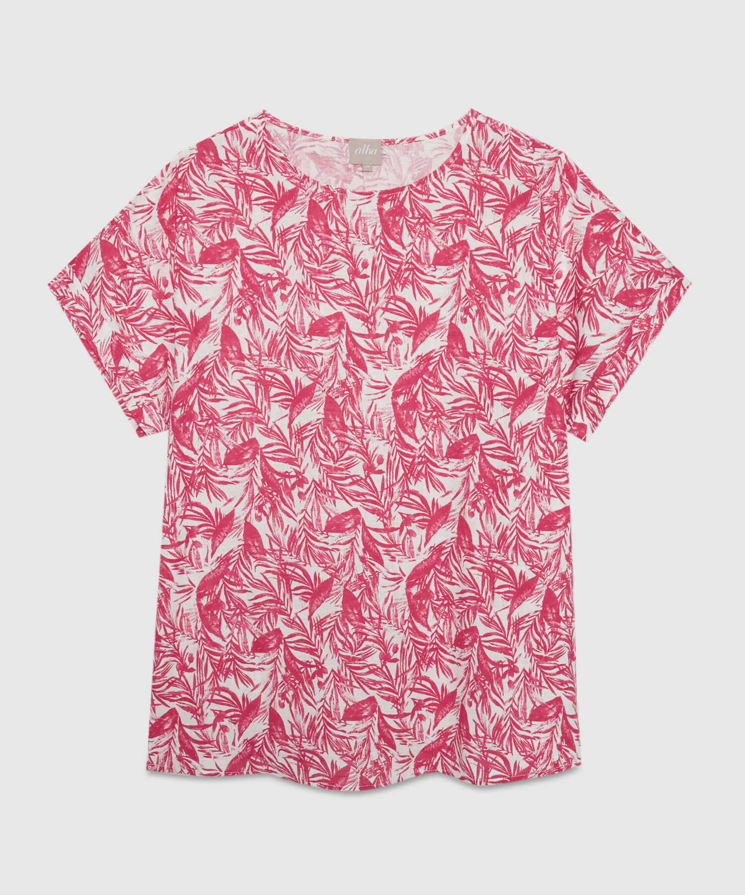 Blusa en Lino Estampada 