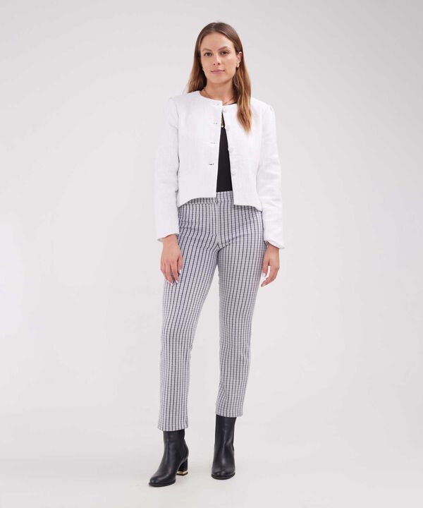 Leggins Bota Recta, Tiro Alto Con Pretina Y Cierre image number null