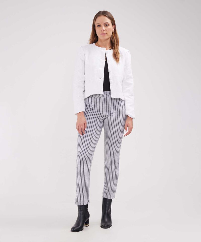 Leggins Bota Recta, Tiro Alto Con Pretina Y Cierre