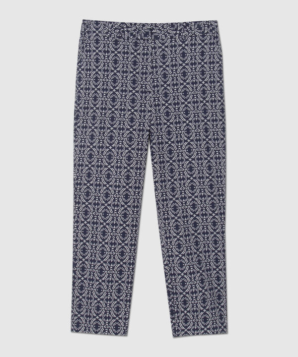 Pantalón Capri Con Estampado Floral