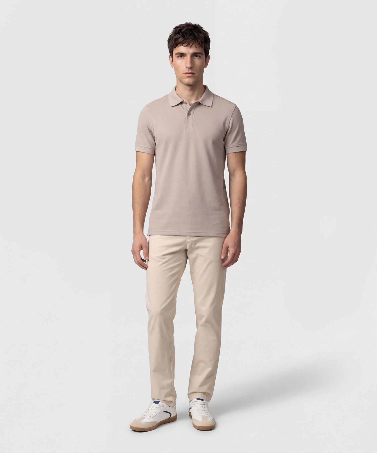 Polo Unicolor Texturizada 