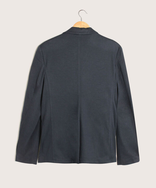 Blazer Unicolor Con Textura