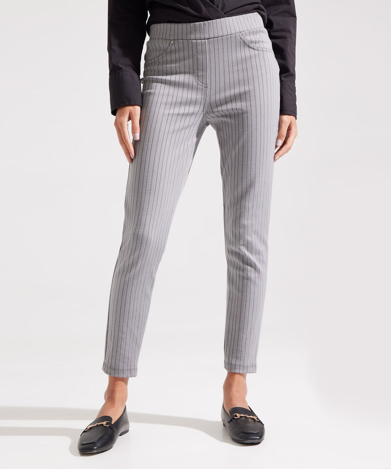 Leggins a Rayas con Bolsillos Falsos