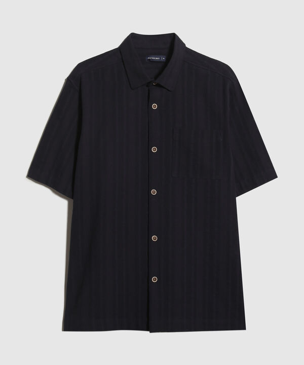 Camisa en Efecto Rústico