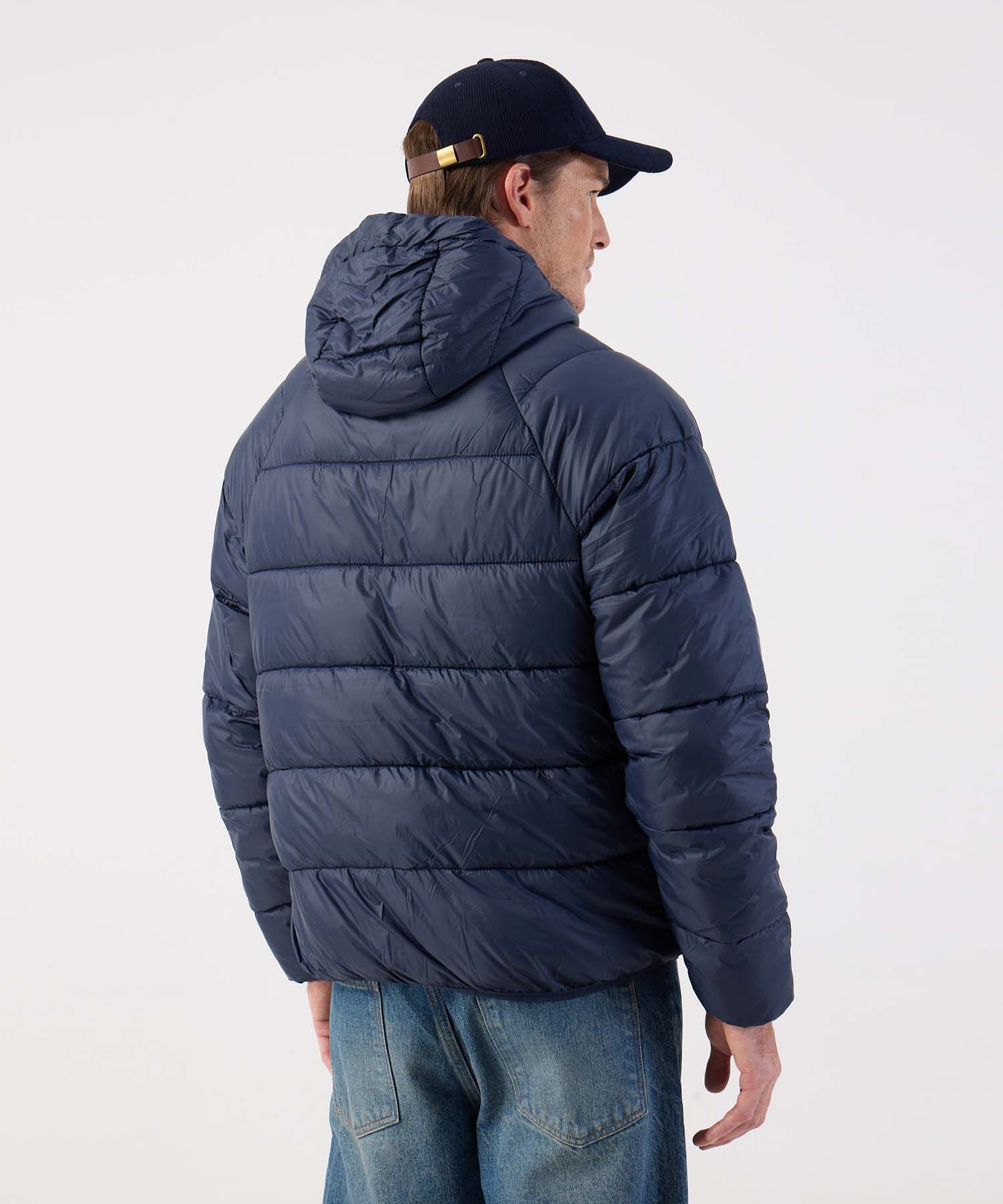 Chaqueta Acolchada Puffer para Hombre con Capota
