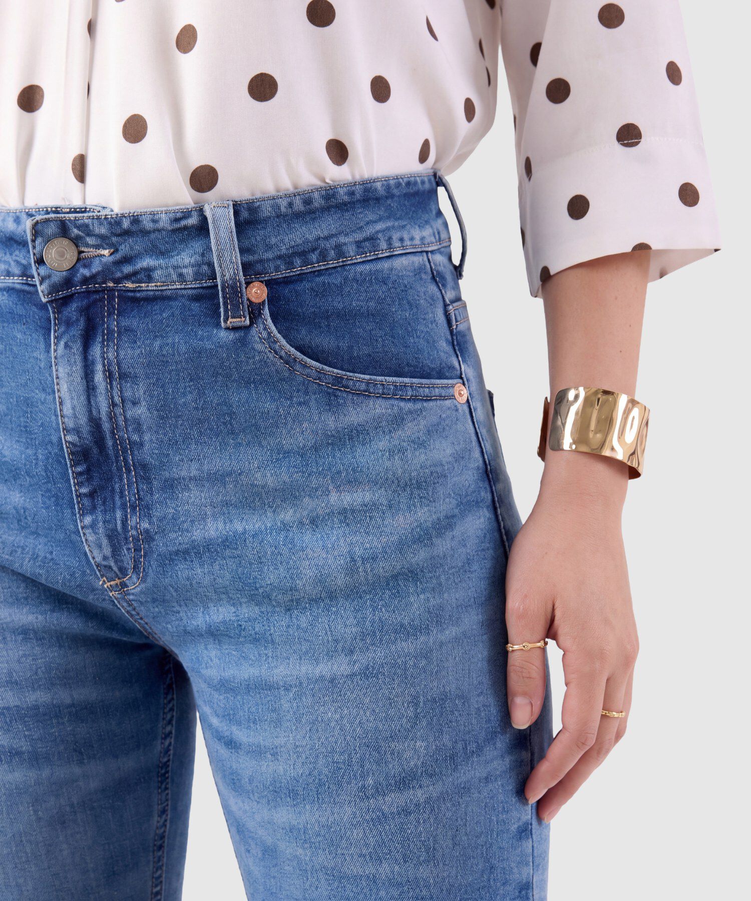 Jeans De Corte Flare Para Mujer