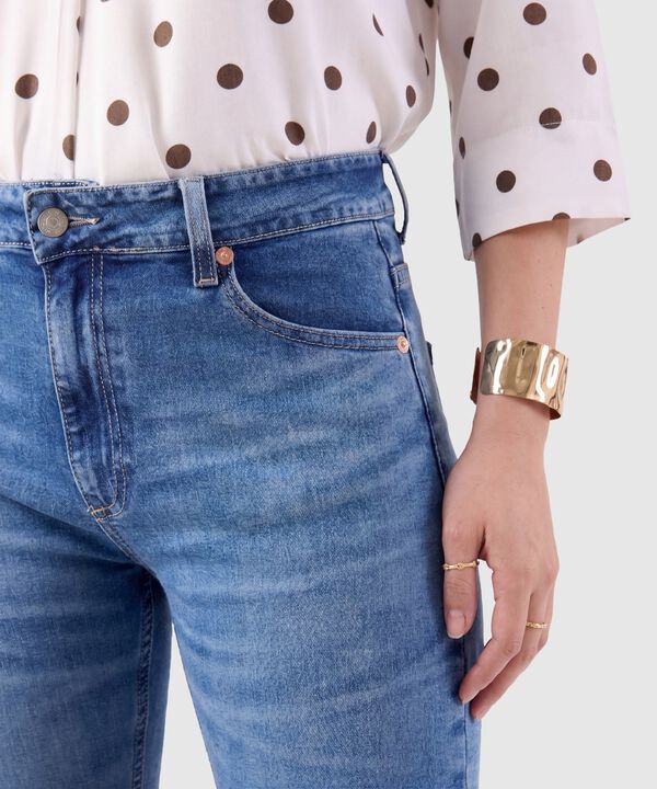 Jeans De Corte Flare Para Mujer