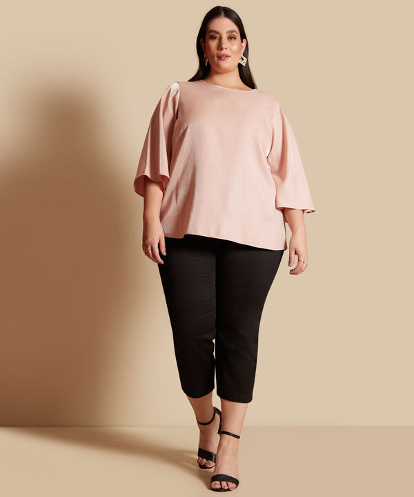 Blusa Manga 3/4  Unicolor