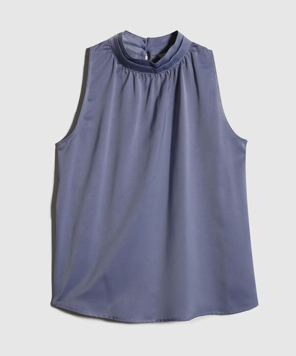Blusa Cuello Redondo, Manga Corta  Y Cinturon image number null