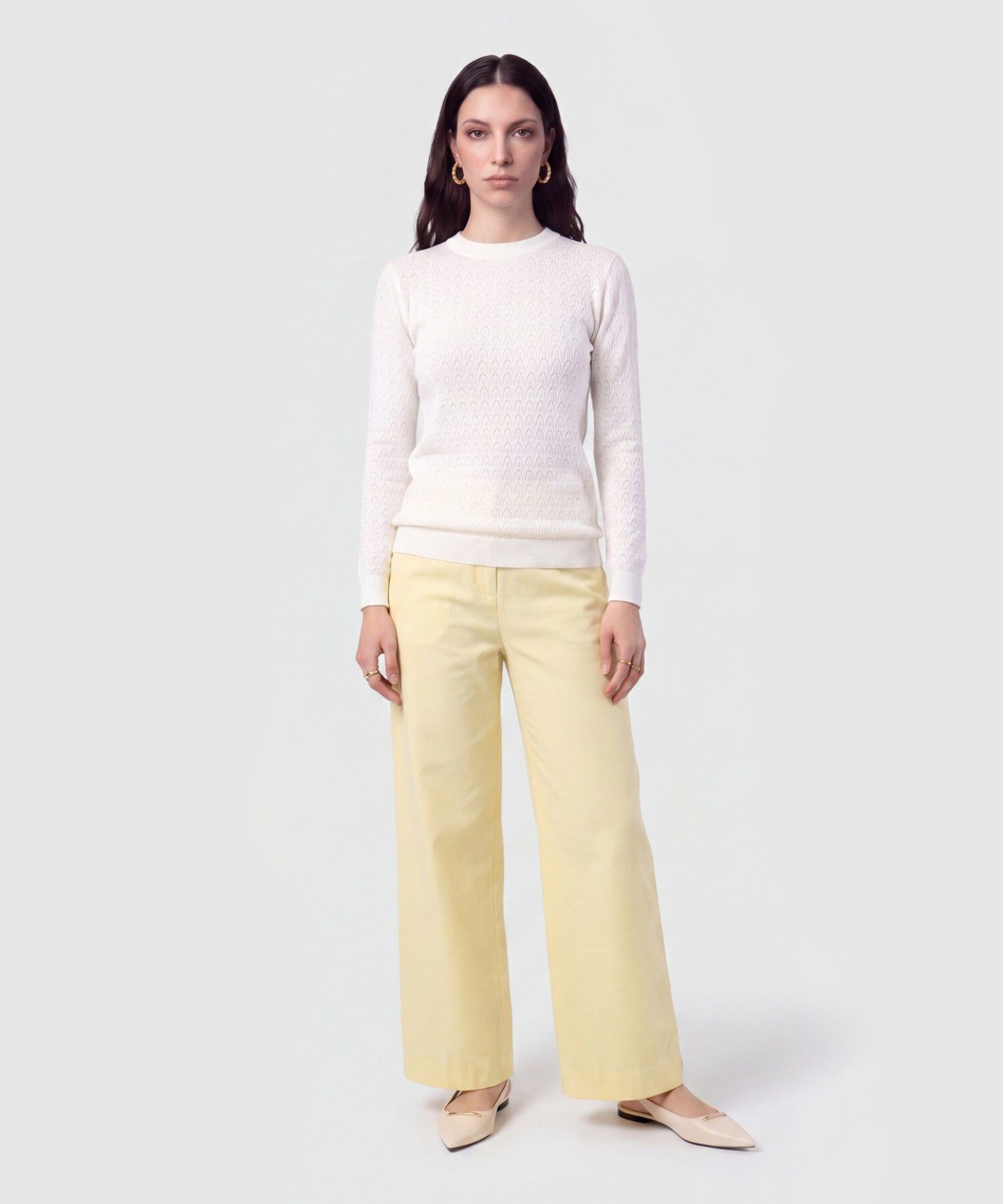 Saco de Punto Calado para Mujer