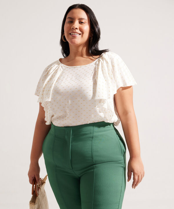 Blusa Manga Corta con Boleros