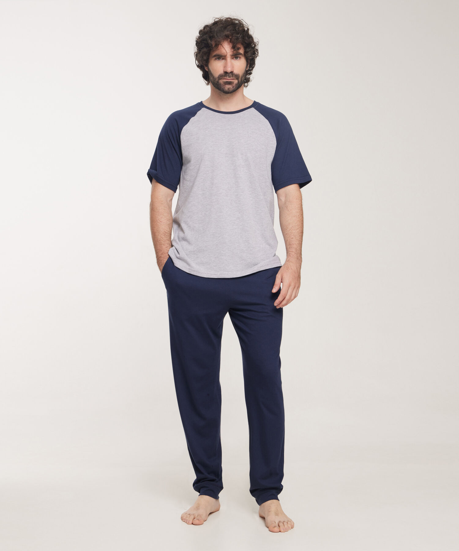 Pijama 2 Piezas Camiseta Bicolor Y Joger Unicolor Compra Online PATPRIMO