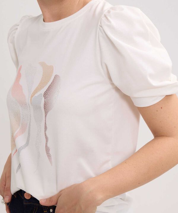 Camiseta Con Screen En Frente  Escote Redondo image number null