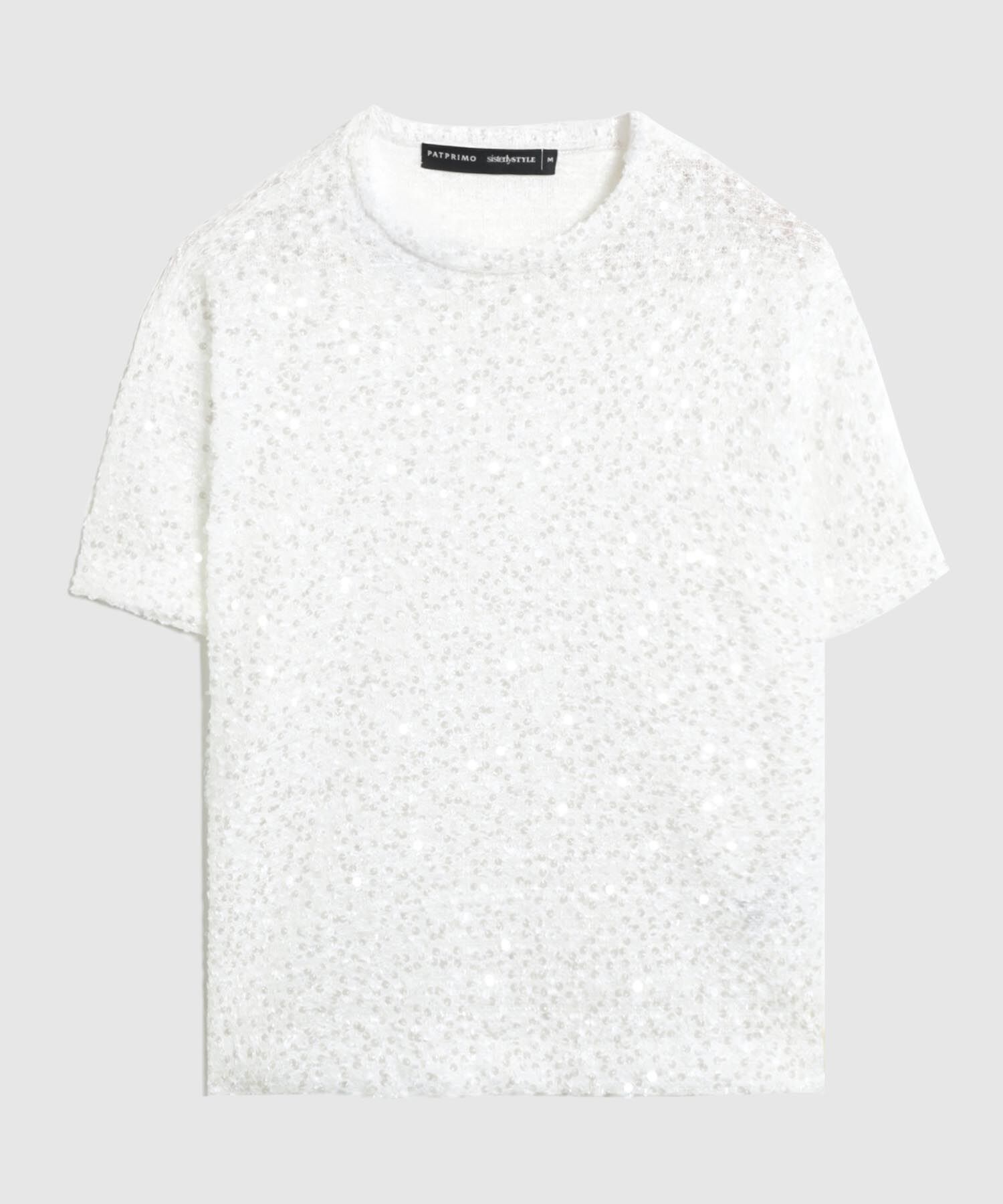 Camiseta Con Lentejuelas Para Mujer