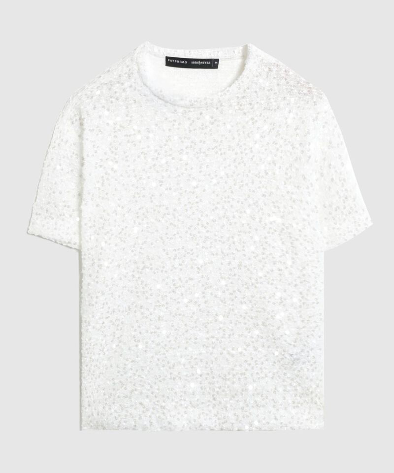 Camiseta Con Lentejuelas Para Mujer