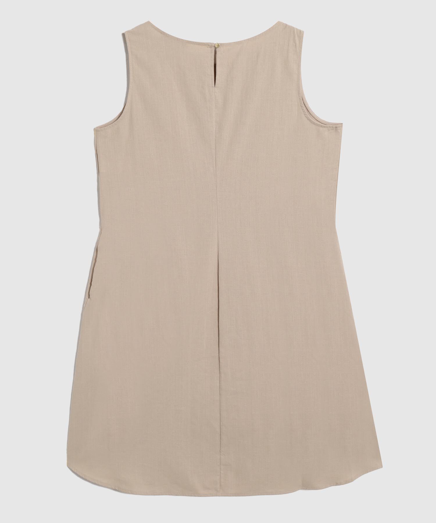 Vestido Corto Unicolor Manga Sisa 