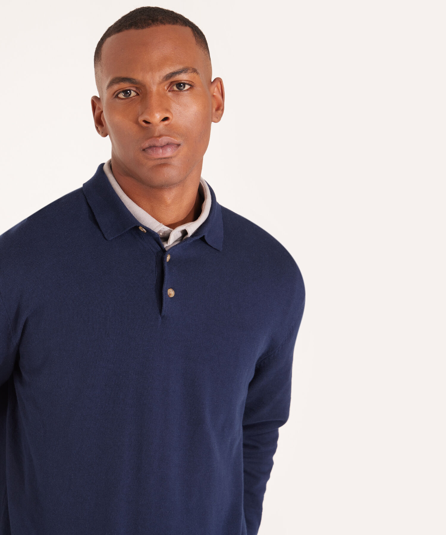 Saco Manga Larga Cuello Tipo Polo