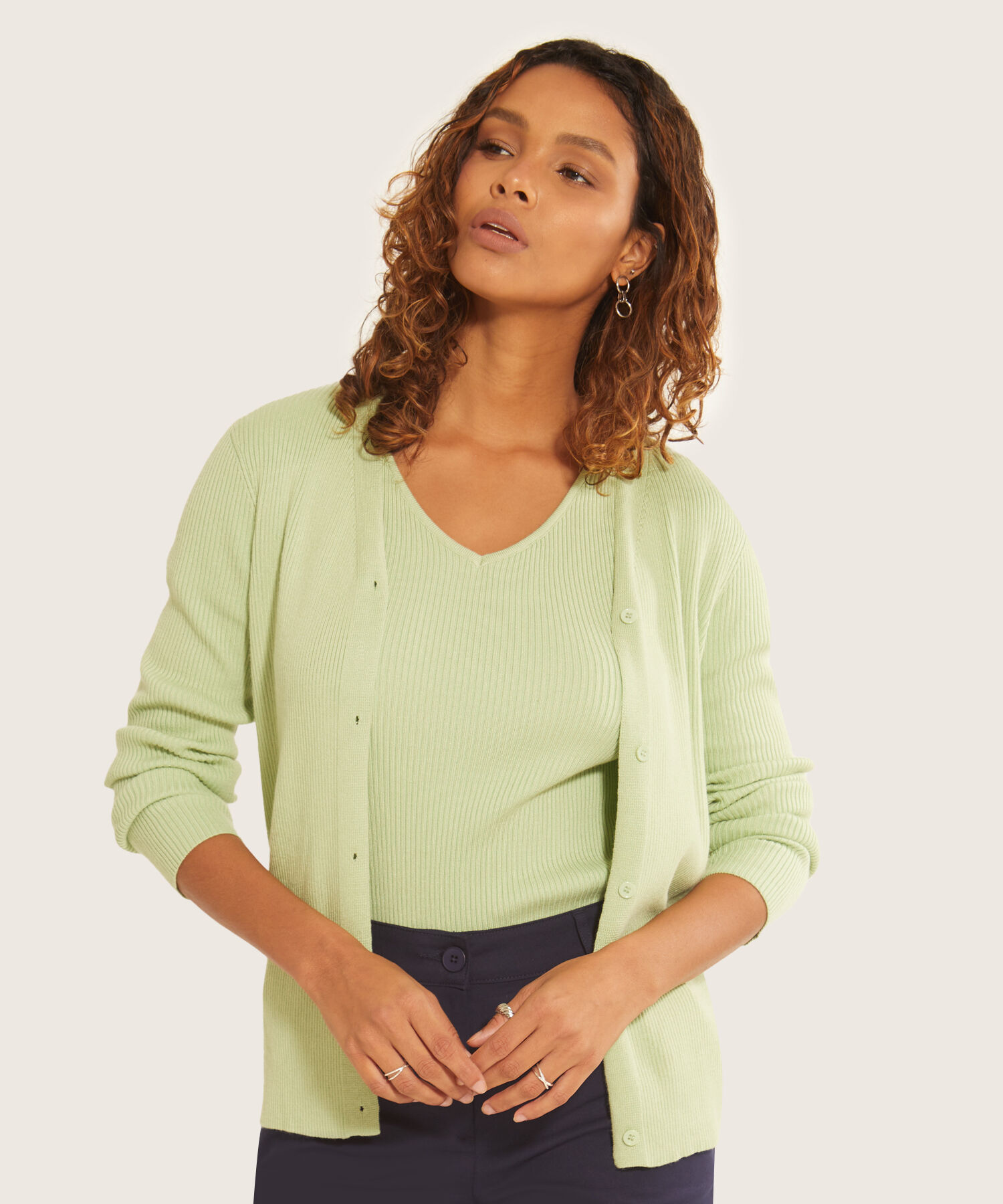 Saco Abierto Con Camisilla Interna