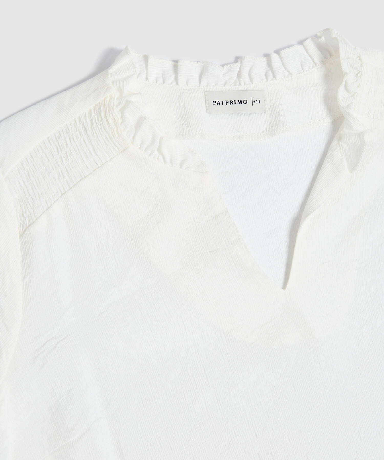 Blusa unicolor para mujer curvy