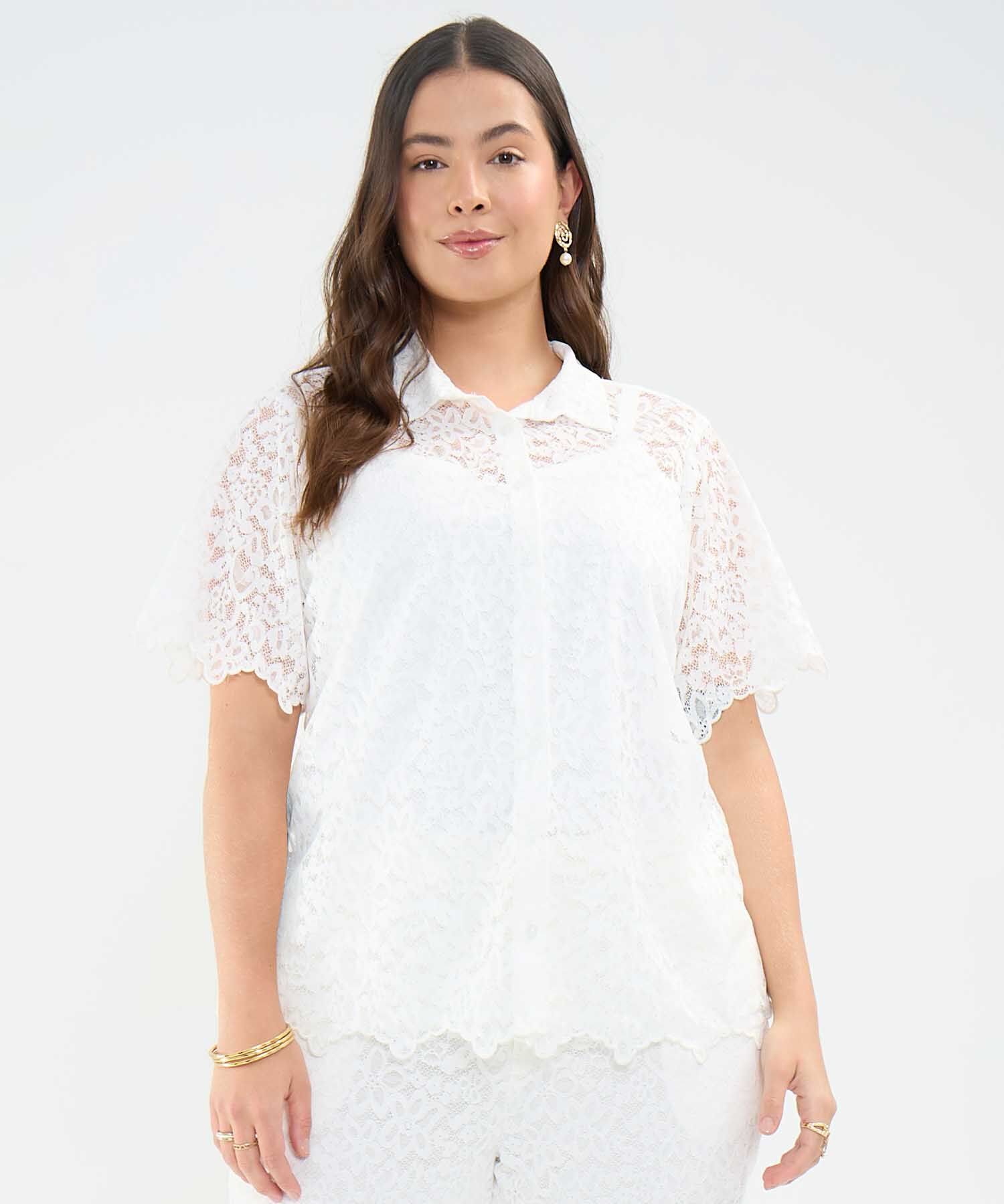 Camisa en Encaje