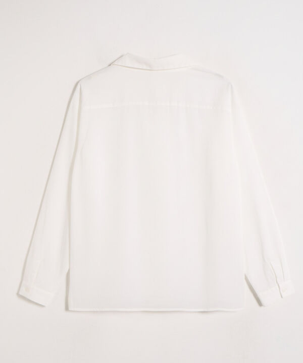 Camisa Cruzada Elegante Para Mujer Manga Larga image number null