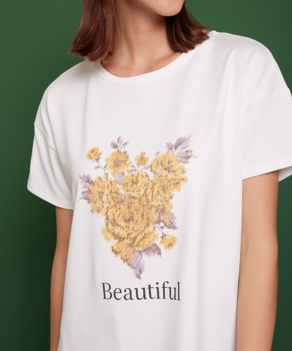 Camiseta Manga Corta Unicolor Con Sublimado Y Screen En Frente image number null