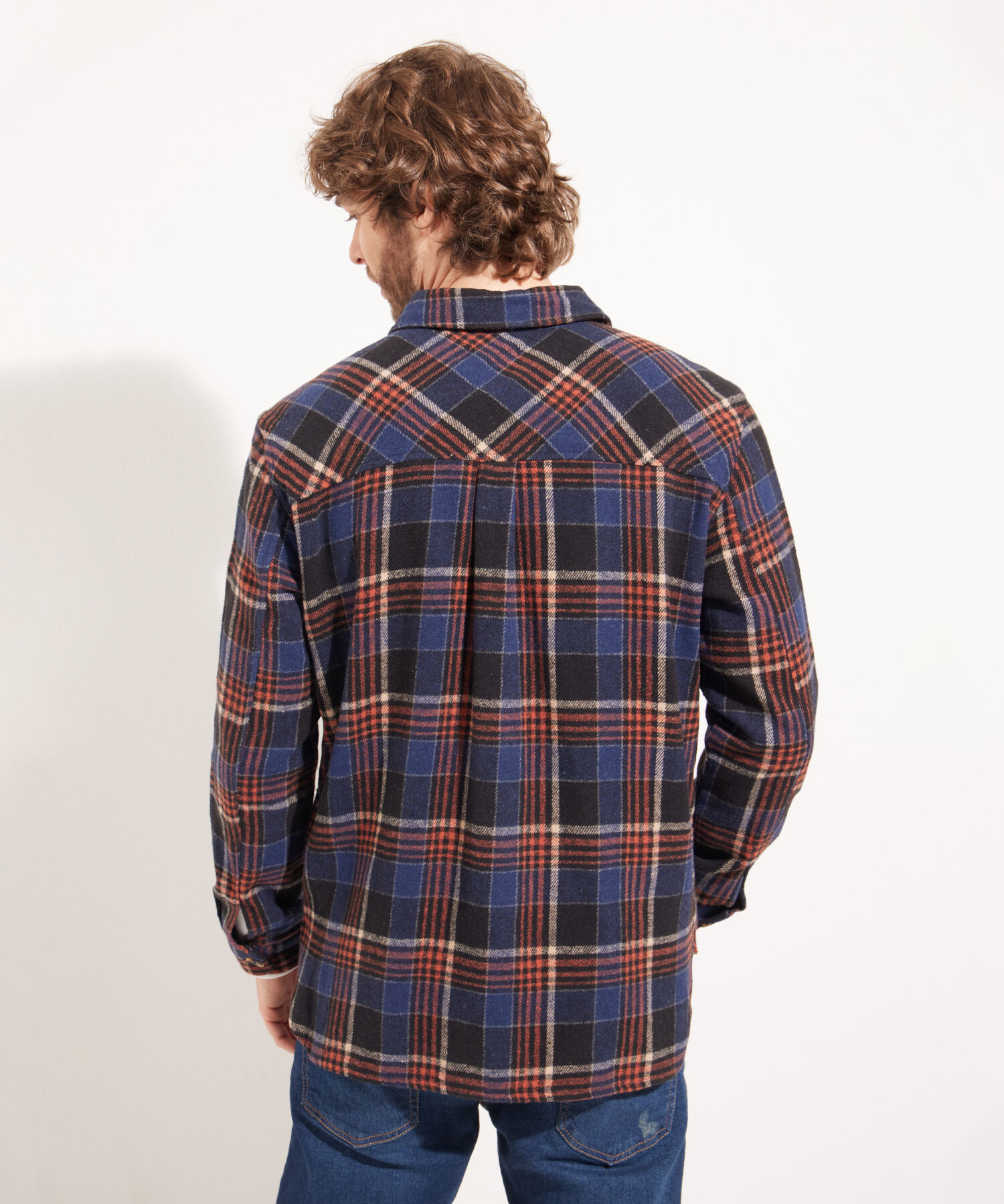 Chaqueta Tipo Sobre Camisa De Cuadros