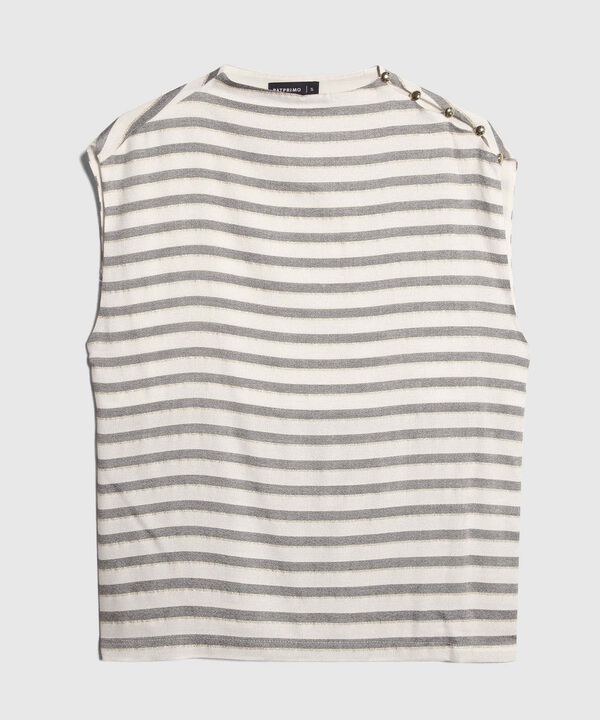 Blusa Preteñida Cuello Alto