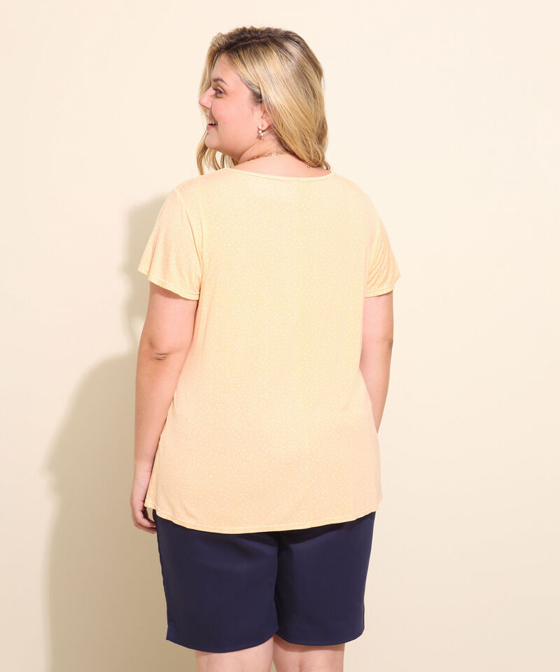 Camiseta mujer estampada manga corta