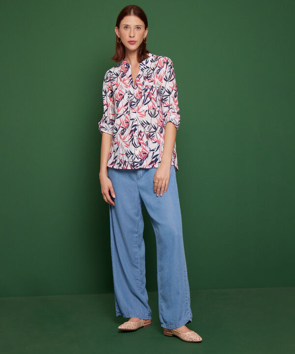 Blusa Manga Larga  Estampada