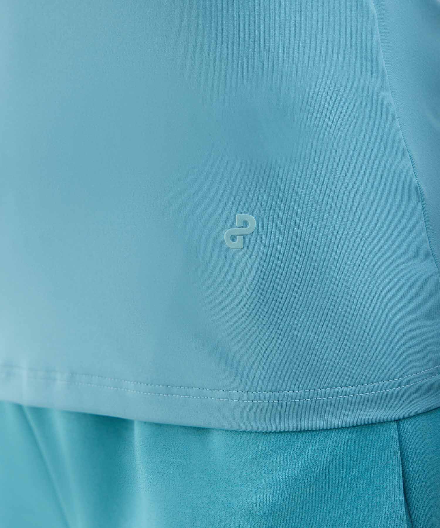 Camiseta manga corta unicolor para mujer